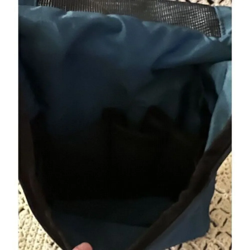 Vintage 80s LL Bean Small Hunting Utility Bag w/Hook Nylon Teal Outdoors Camping
